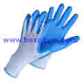 13 Gauge Polyester Liner, Nitrile Coating, Foam Finish Glove